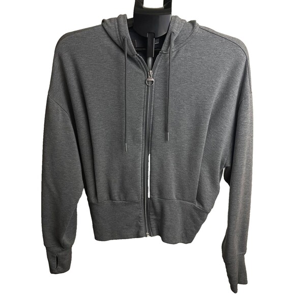 Athleta Tops - Athleta Gry‎ Zip-Up Hoodie Jacket XS TENCEL lining material soft